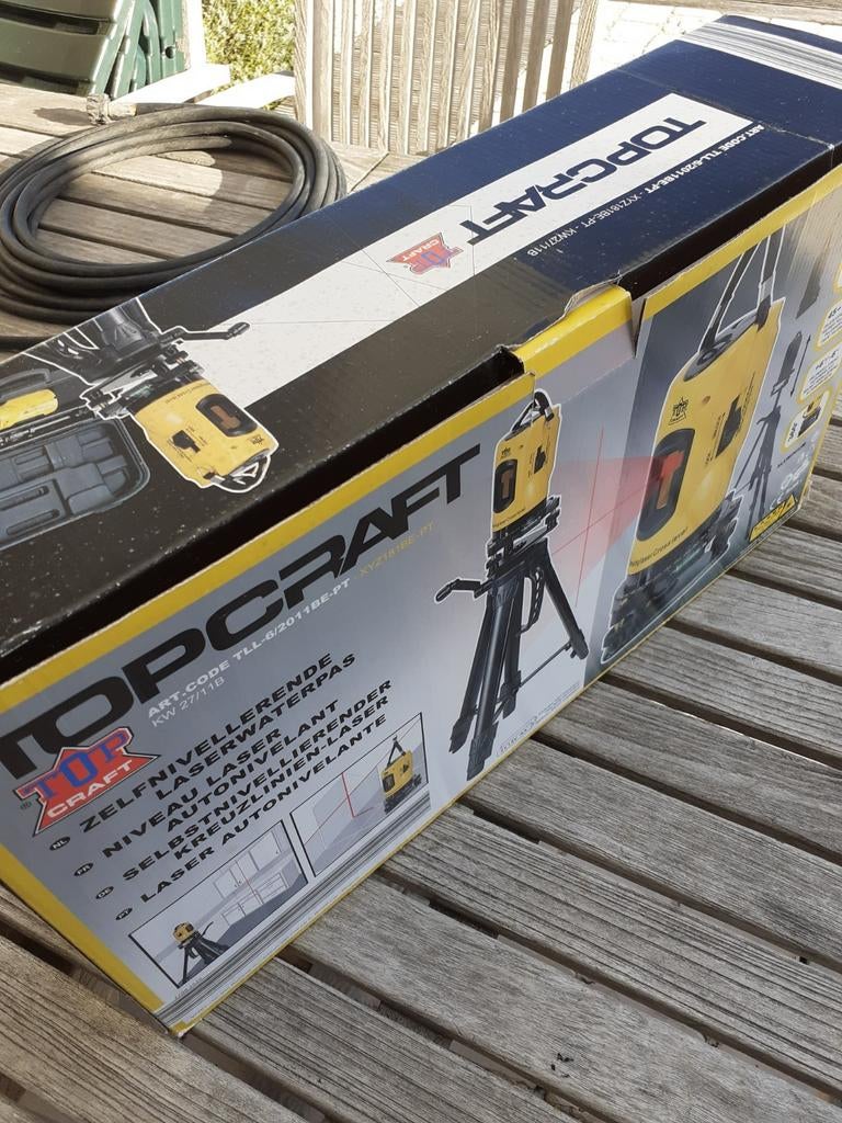 Laserwaterpas Topcraft, Doe-het-zelf en Bouw, Ophalen of Verzenden, Zo goed als nieuw, Afstand