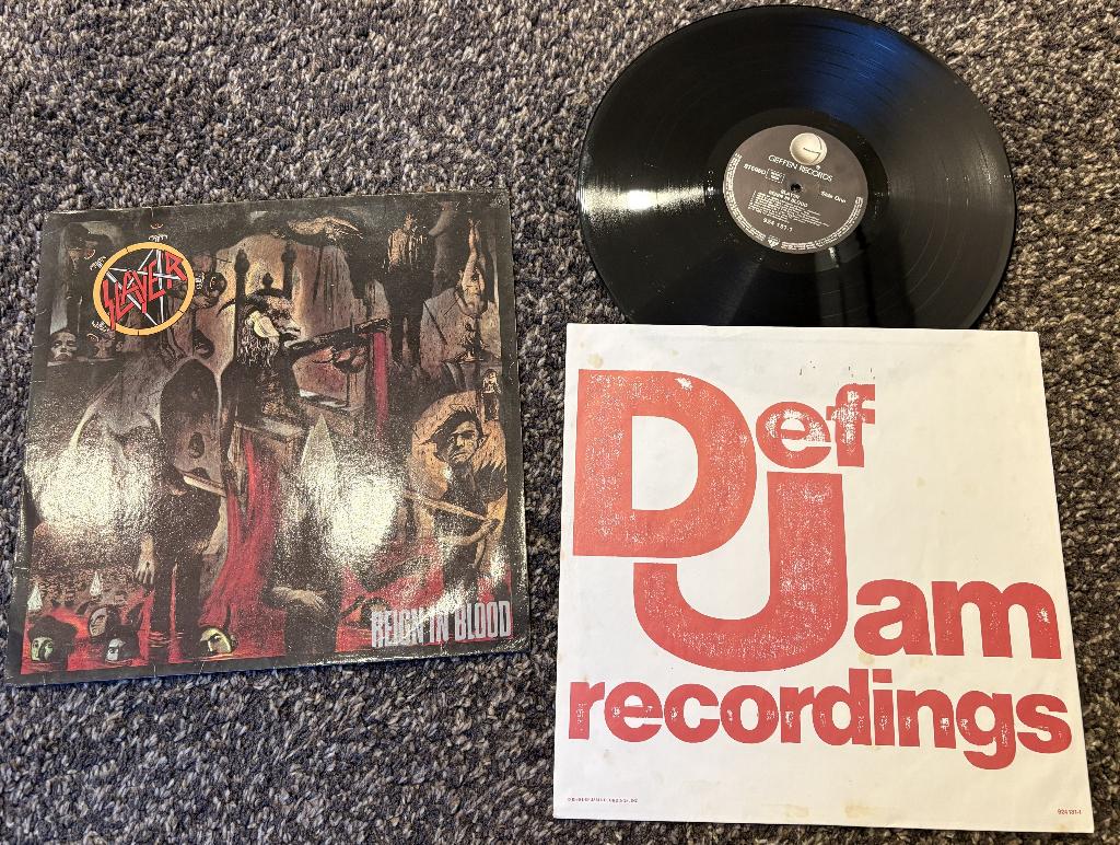 Slayer Reign in blood vinyl LP, Enlèvement, Utilisé
