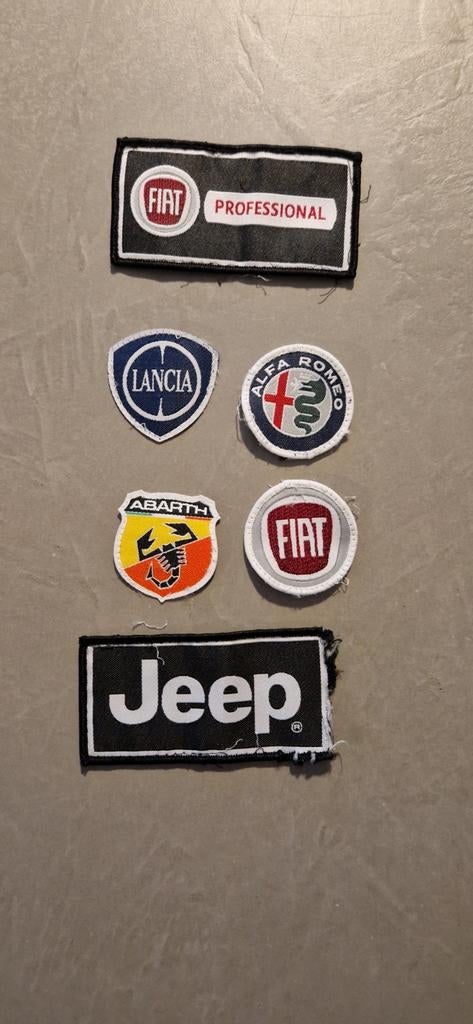 Patches Fiat Lancia Abart Alfa Romeo Jeep, Ophalen of Verzenden, Gebruikt