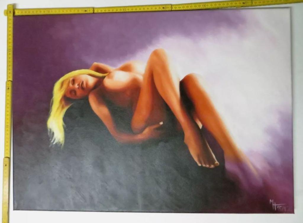 naaktschilderij olie op canvas I, Ophalen, Zo goed als nieuw