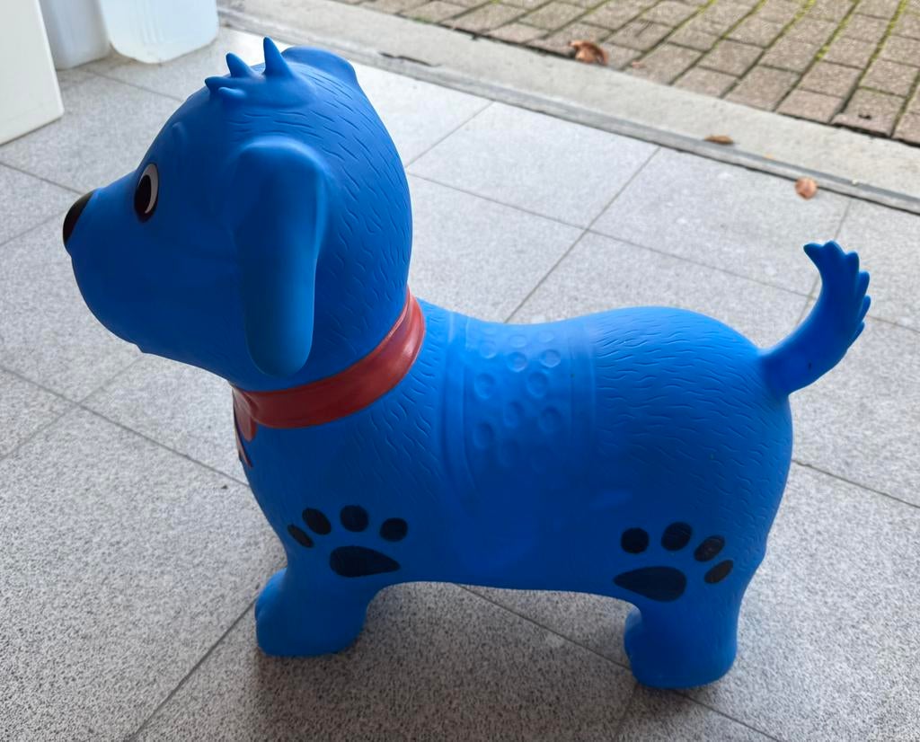 Chien sauteur gonflable bleu, Enfants & Bébés, Enlèvement, Comme neuf