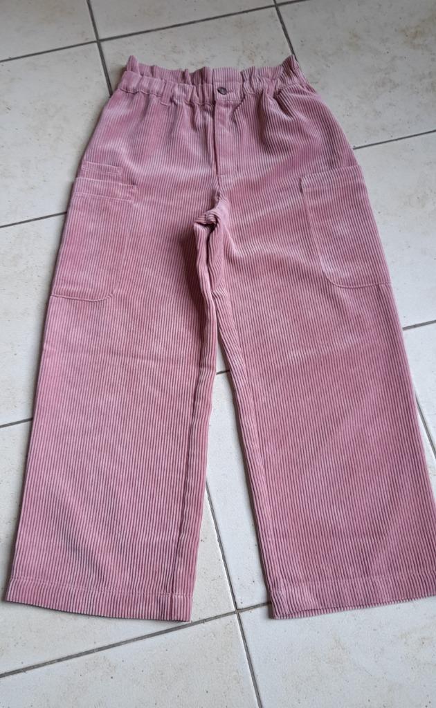 nieuw oud roze kleurige velouren broek mt 158, Enlèvement ou Envoi, Campus 12, Fille, Pantalon