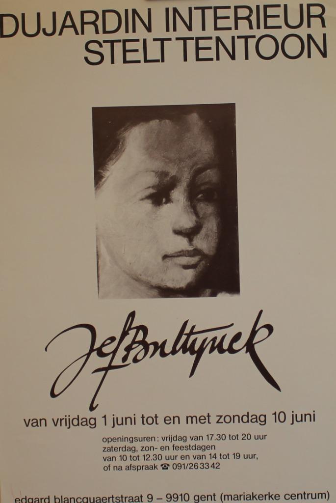 Jef Bultynck affiche DUJARDIN INTERIEUR, Verzamelen, Ophalen of Verzenden