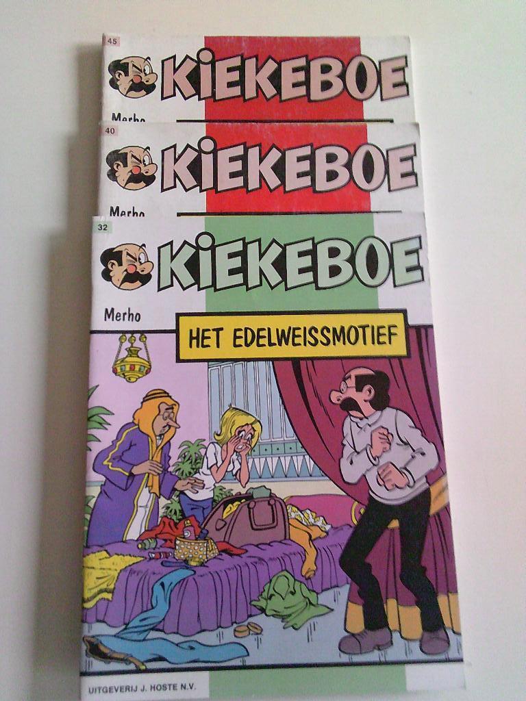3 strips van Kiekeboe in kleur . 1ste drukken ., Ophalen of Verzenden