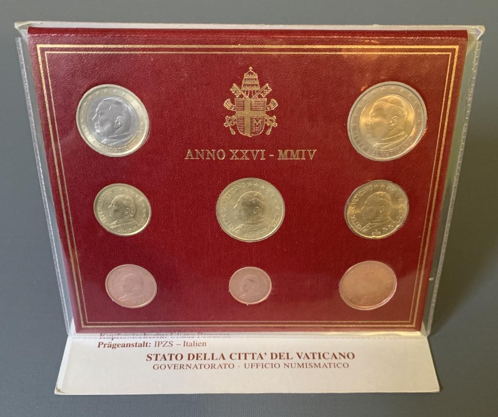 set euromunten Vaticaan 2004, Postzegels en Munten, Munten | Europa | Euromunten, Verzenden, Vaticaanstad, Overige waardes, Setje