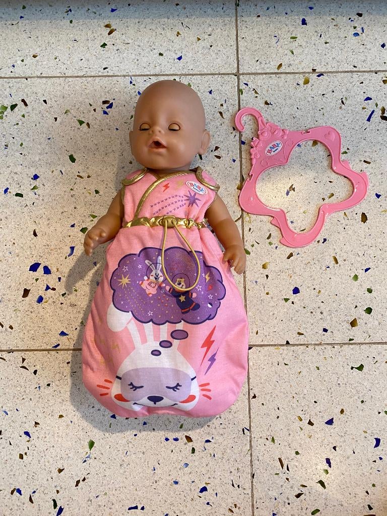 Babyborn slaapzak mét bijbehorde kapstok van Babyborn, Kinderen en Baby's, Ophalen of Verzenden, Zo goed als nieuw, Babypop