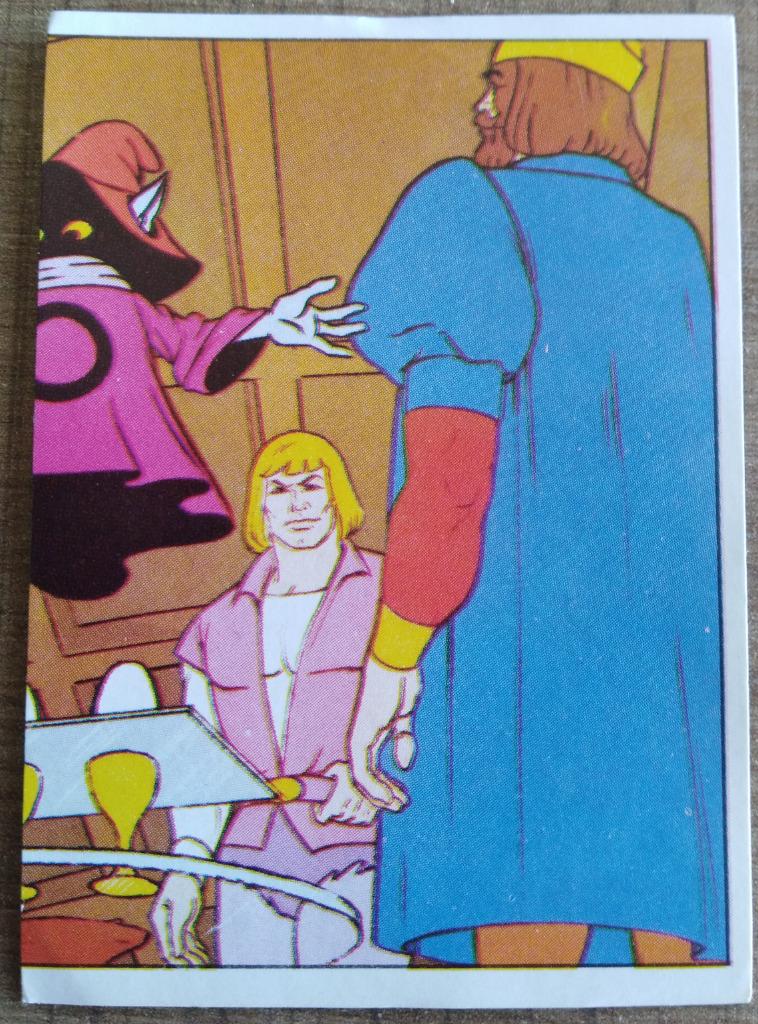 Oude Panini sticker Masters of the Universe (1983), Verzamelen, Ophalen of Verzenden, Zo goed als nieuw, Strip of Tekenfilm