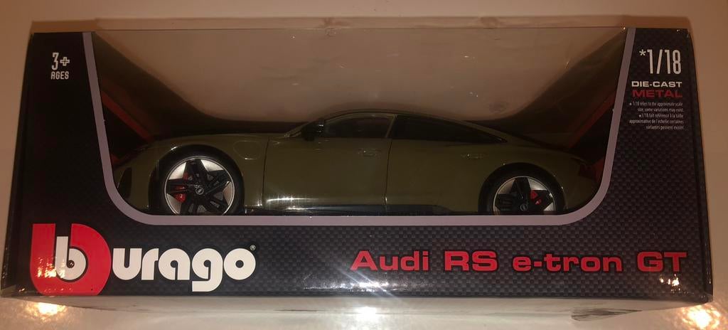 Schaalmodel Audi Rs e-tron GT 1/18, Ophalen of Verzenden, Nieuw, Auto, Burago