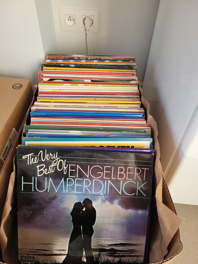 95 oude vinyl platen verschillende genre, Cd's en Dvd's, Ophalen, Gebruikt, 12 inch, Overige genres