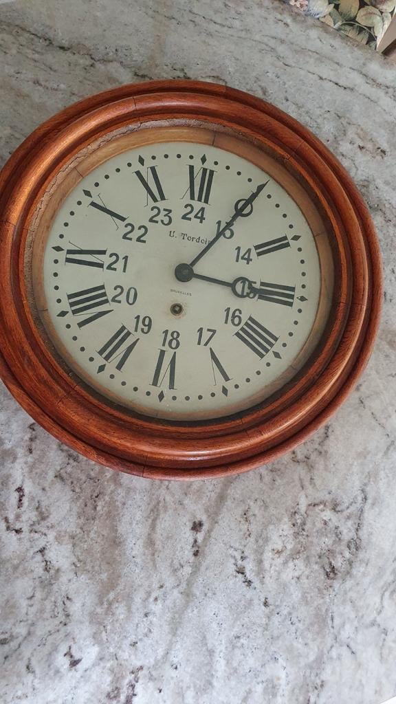 Antieke stationsklok van U. Tordoir, Antiek en Kunst, Ophalen