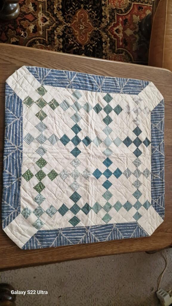 patchwork tafelnapjes, Huis en Inrichting, Ophalen, Zo goed als nieuw, Vierkant, Binnen