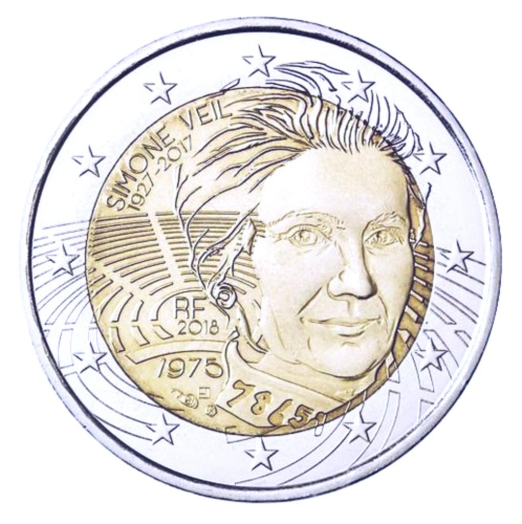 Pièce 2 Euros France 2018 - Simone Veil, Postzegels en Munten, Ophalen, Frankrijk, 2 euro