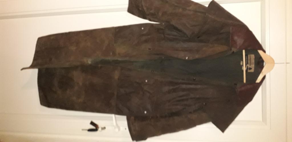 Waterdichte vetjas waxjas regenjas, Dieren en Toebehoren, Paardrijkleding, Ophalen, Heren, Zo goed als nieuw, Recreatie
