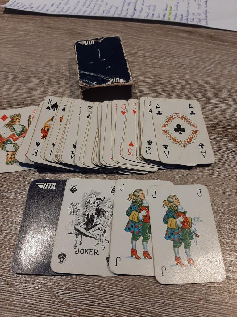 Uta kleine speelkaarten, Verzamelen, Ophalen of Verzenden, Gebruikt, Speelkaart(en)