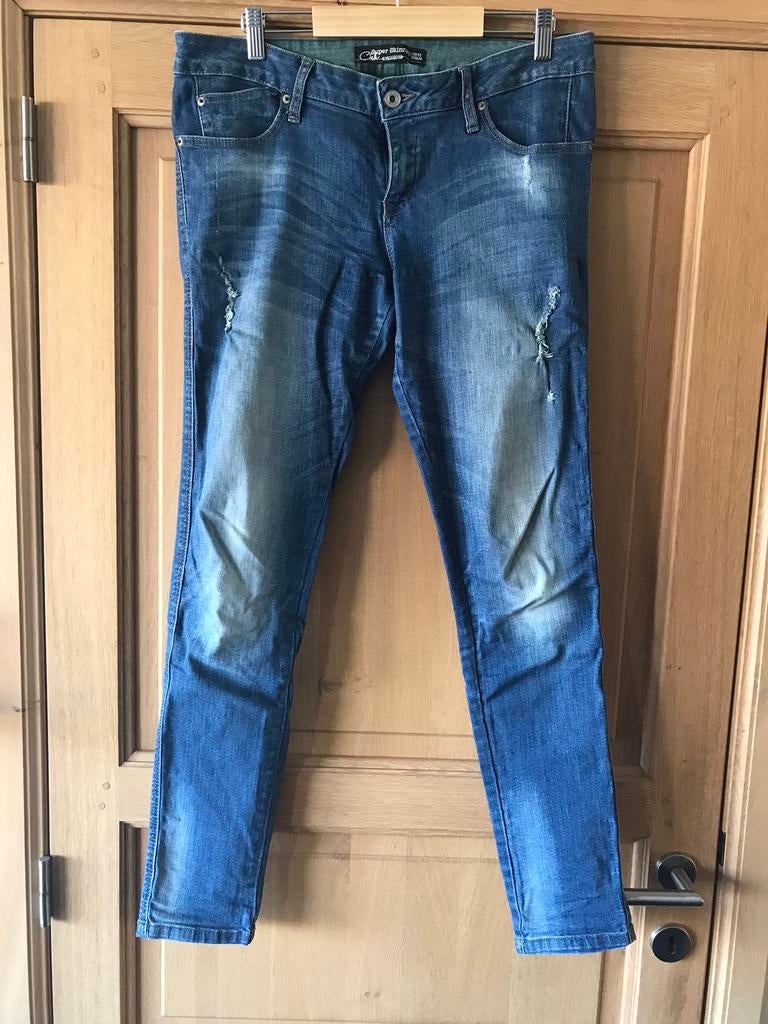 Broek maat 42, Ophalen of Verzenden, Gedragen, Maat 42/44 (L), Blauw