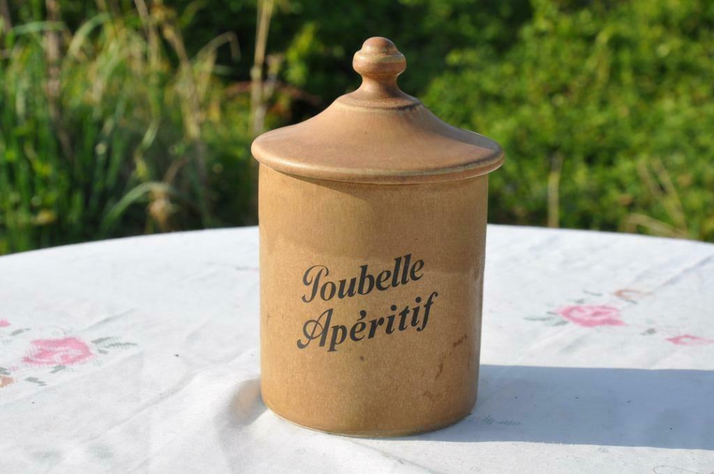 §  poubelle apero en gres avec couvercle, Maison & Meubles, Enlèvement ou Envoi, Utilisé, Autres matériaux