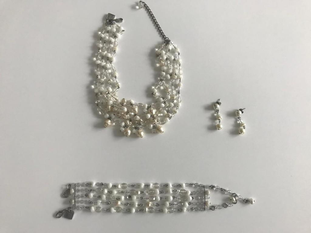 Beaux bijoux de mariage, Enlèvement ou Envoi, Comme neuf, Blanc, Accessoires