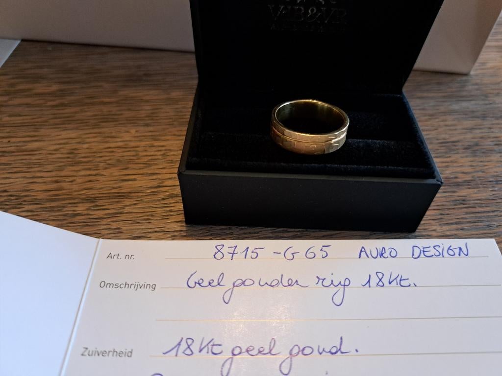 Bague en or jaune 18 carats neuve (aucun acheteur d'or), Enlèvement ou Envoi