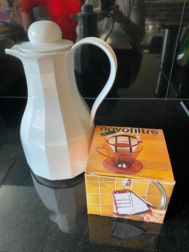 Koffiethermos en afwasbare koffiefilter, Huis en Inrichting, Ophalen of Verzenden, Zo goed als nieuw