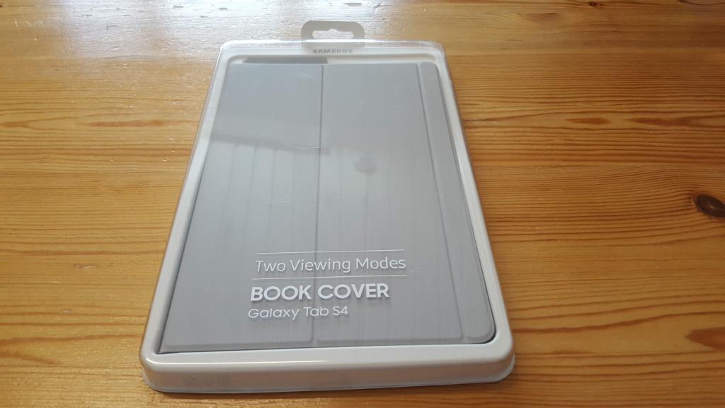 Samsung Galaxy Tab S4 Book Cover grey, Enlèvement ou Envoi, Protection faces avant et arrière, Comme neuf, Samsung
