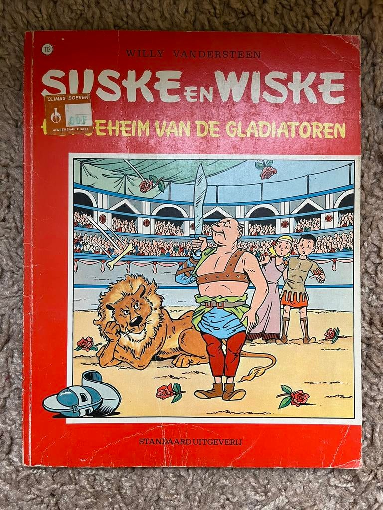 Suske en Wiske - Het geheim van de gladiatoren - nr 113, Eén stripboek, Ophalen, Gelezen, Willy Vandersteen