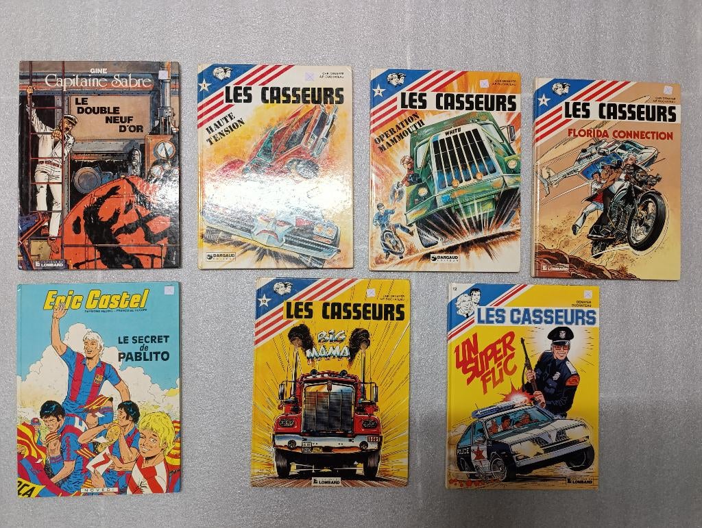 BD Cap Sabre 3 + Casseurs 1 3 8 10 12 + E Castel Secret Pabl, Enlèvement ou Envoi, Utilisé