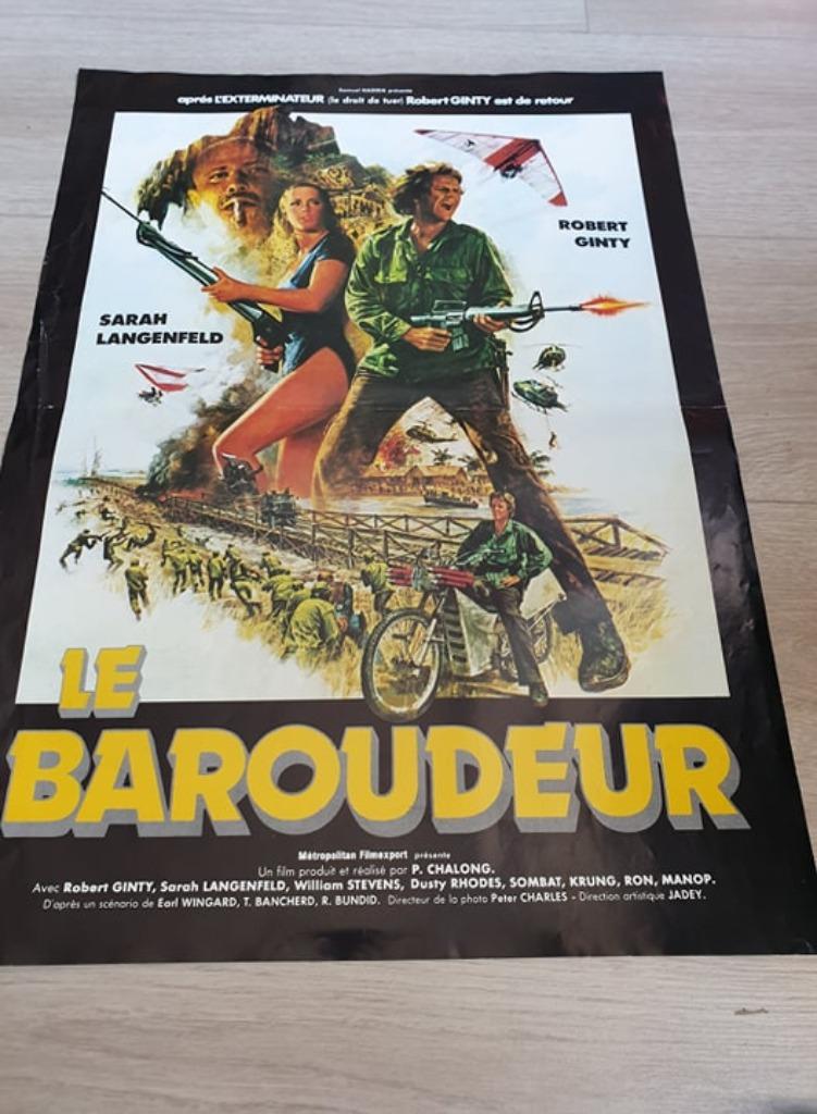 Filmaffiche Le baroudeur 1982, Verzamelen, Ophalen of Verzenden