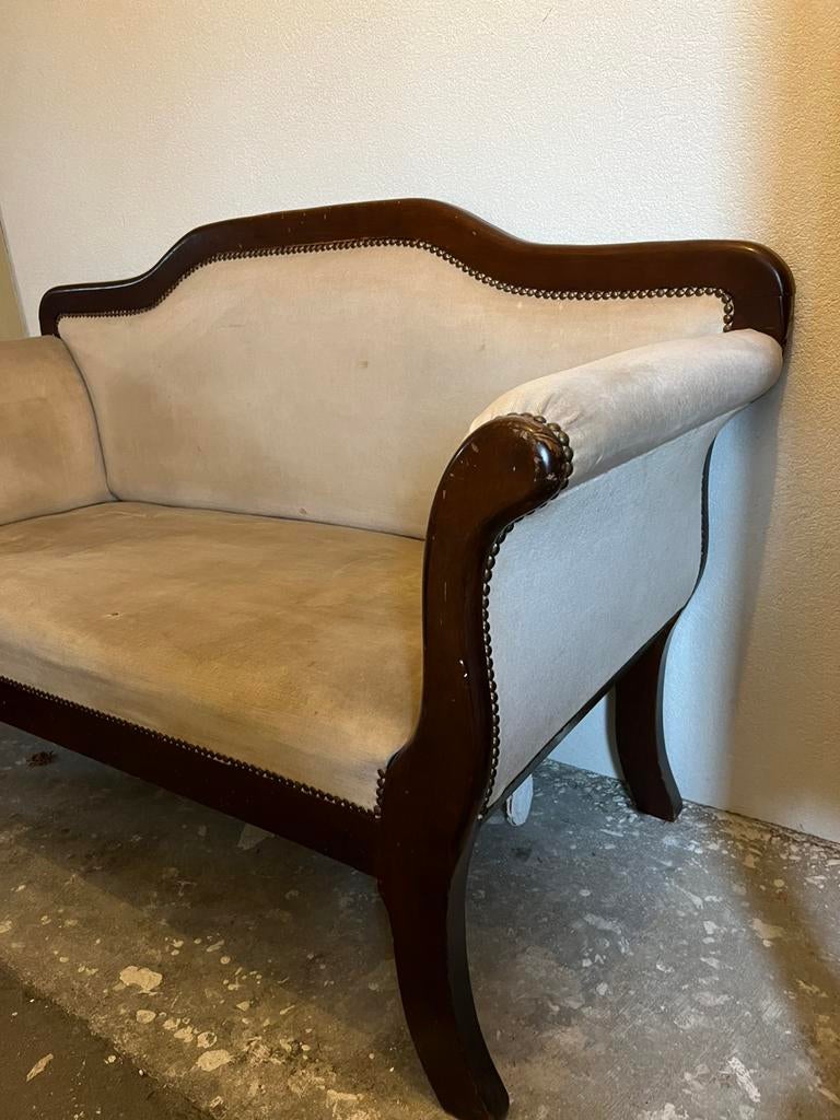Mooie Antieke Biedermeier sofa, 2-persoons, Antiquités & Art, Antiquités | Meubles | Chaises & Canapés, Enlèvement