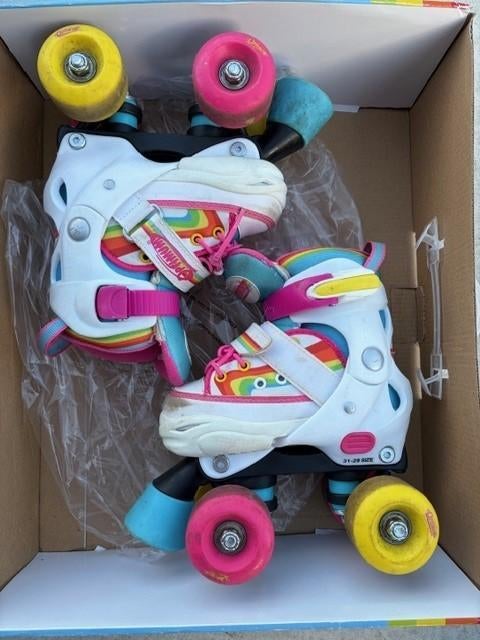 Rolschaatsen optimum maat = verstelbaar van 28 tot 31, Réglable, Enlèvement, Utilisé, Enfants