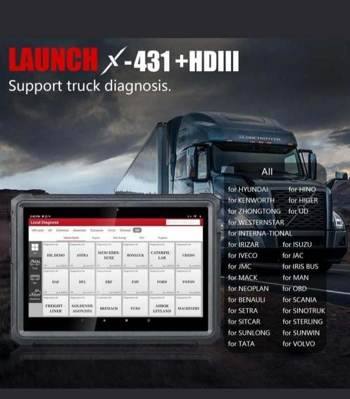 Launch X431 HD3 heavy duty vrachtwagens uitlezen diagnose, Ophalen of Verzenden, Nieuw