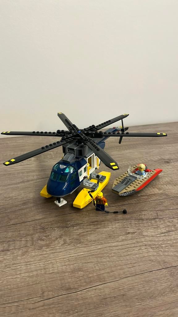 Lego city helikopter en boot, Ophalen, Zo goed als nieuw, Lego