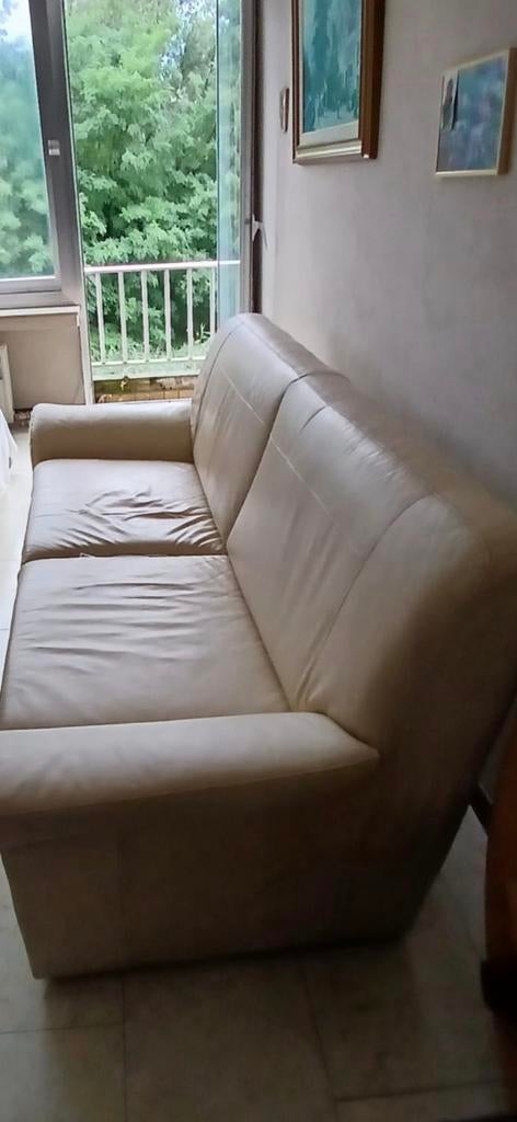 Lederen fauteuil, Ophalen, Gebruikt, Leer