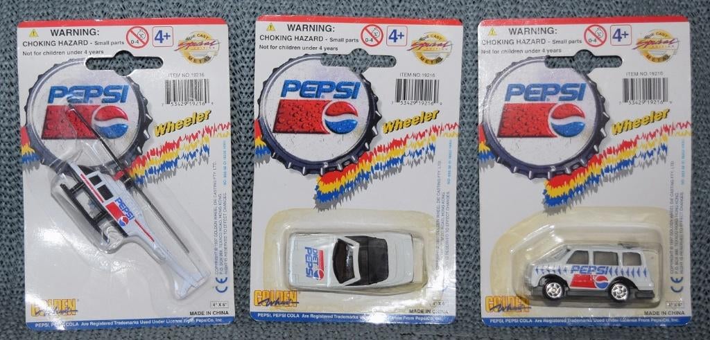 Pepsi Cola / Golden Wheeler / Lot uit 1997, Verzenden, Zo goed als nieuw, Overige typen