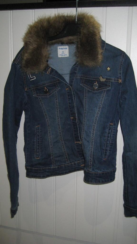 Veste en jean à col amovible, Enlèvement ou Envoi, MAYORAL, Comme neuf, Fille