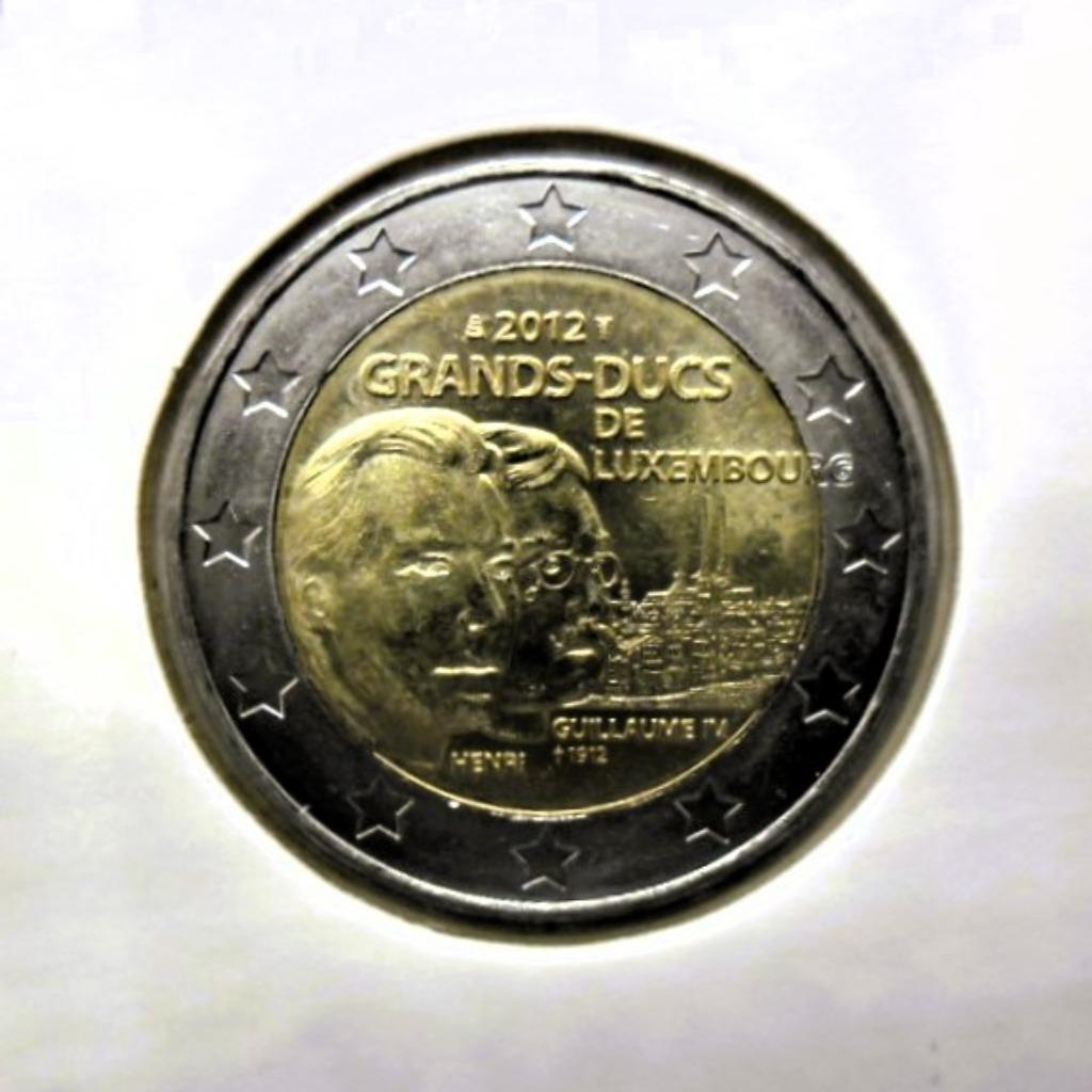 2 euro commémorative 2012 Luxembourg "grands-ducs". UNC !, Timbres & Monnaies, Envoi, Luxembourg, 2 euros, Monnaie en vrac