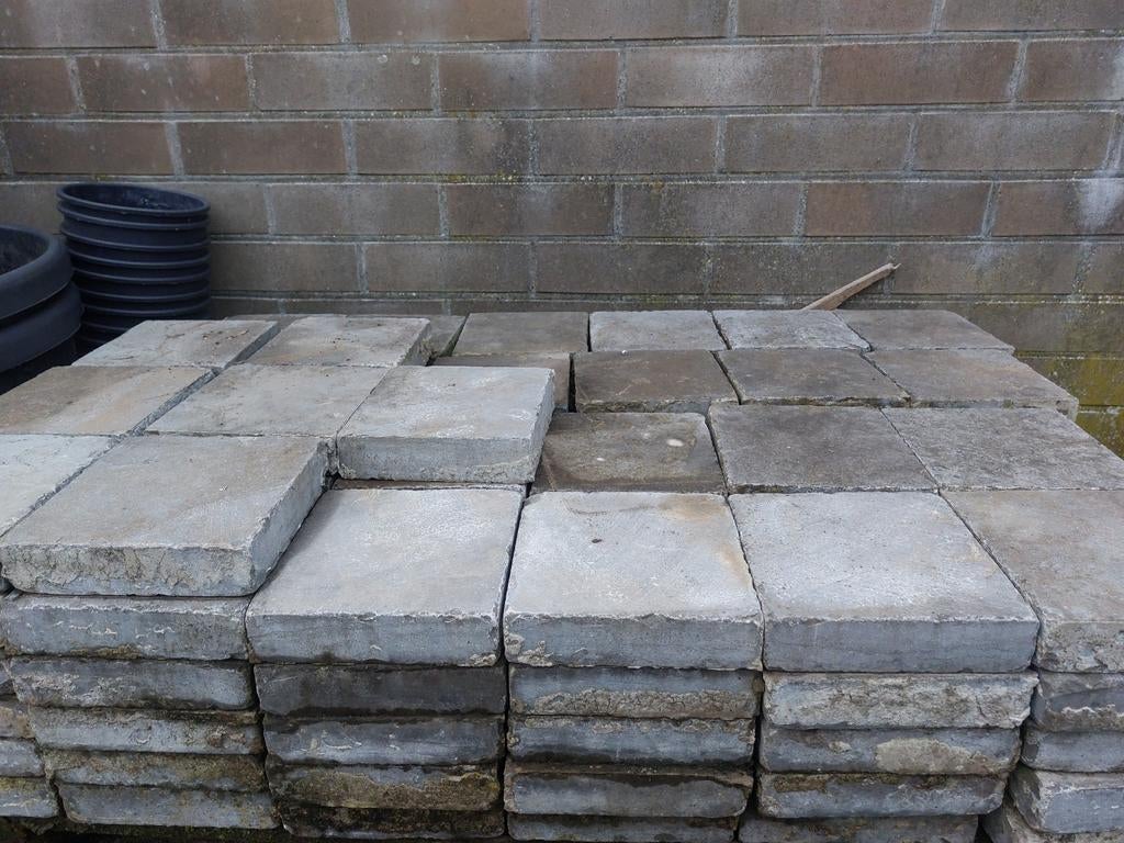 Blauwe steen 20x20, 5m², Ophalen
