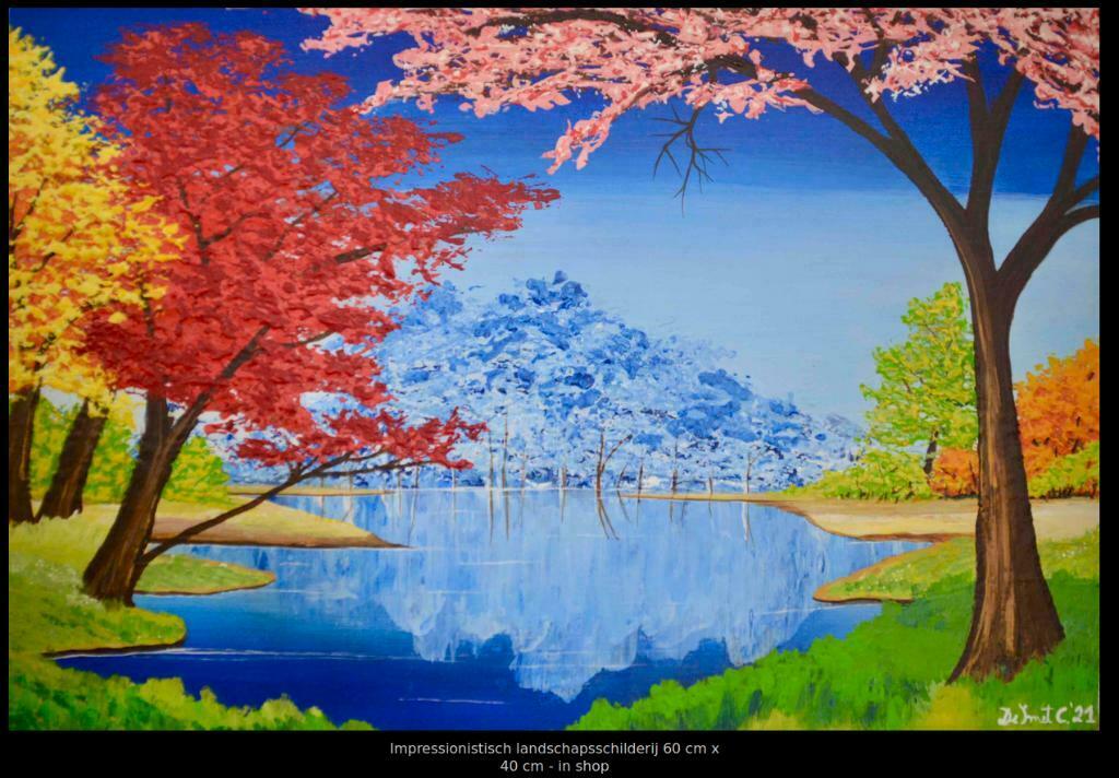 Schilderij berg en bos, Enlèvement