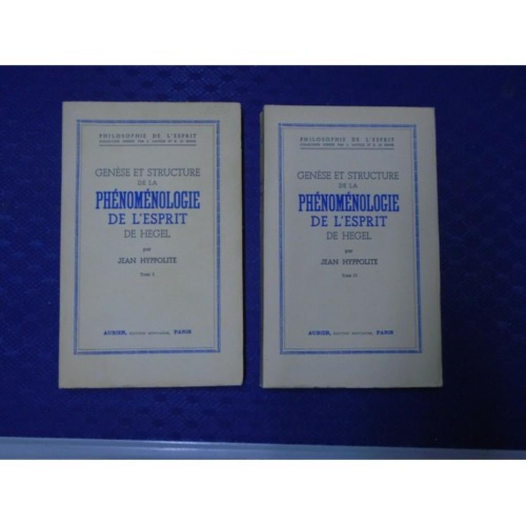 Hyppolite- Genese Et Structure De La Phenomenologie-Hegel, Enlèvement, Comme neuf, HYPPOLITE
