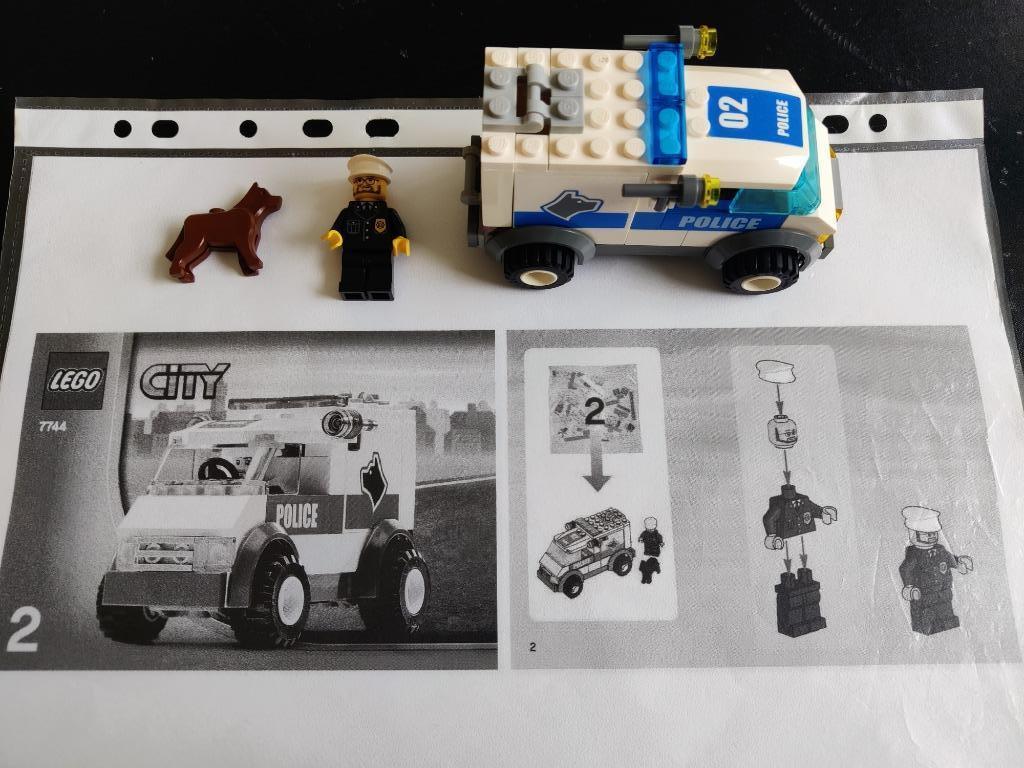 lego - politiewagen met hond, Enlèvement ou Envoi, Ensemble complet, Lego
