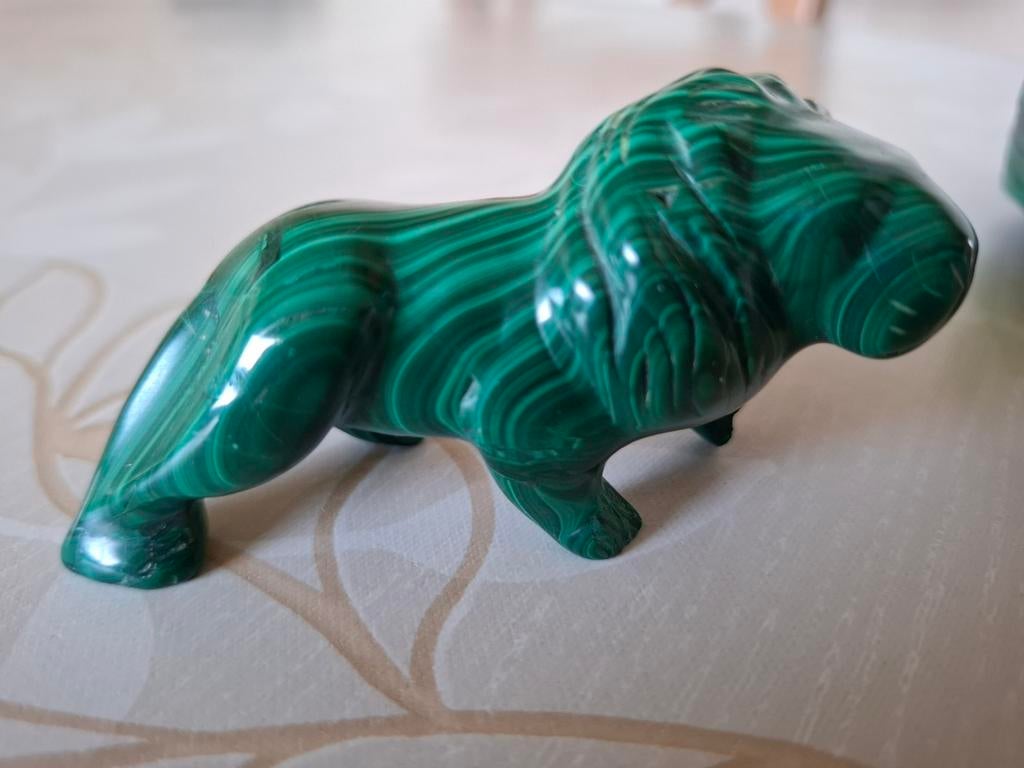 Leeuw malachiet uit Congo, Antiek en Kunst, Ophalen