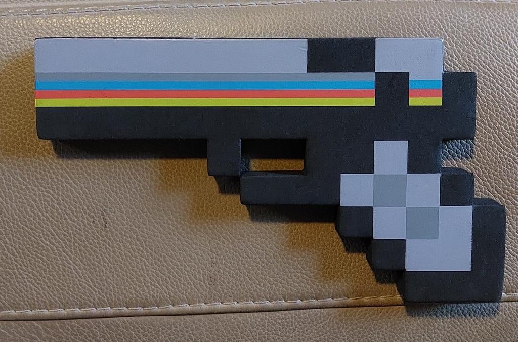 MINECRAFT -  PISTOOL IN HARD SCHUIM - SPEELGOED, Shooter, 1 speler, Ophalen of Verzenden, Zo goed als nieuw