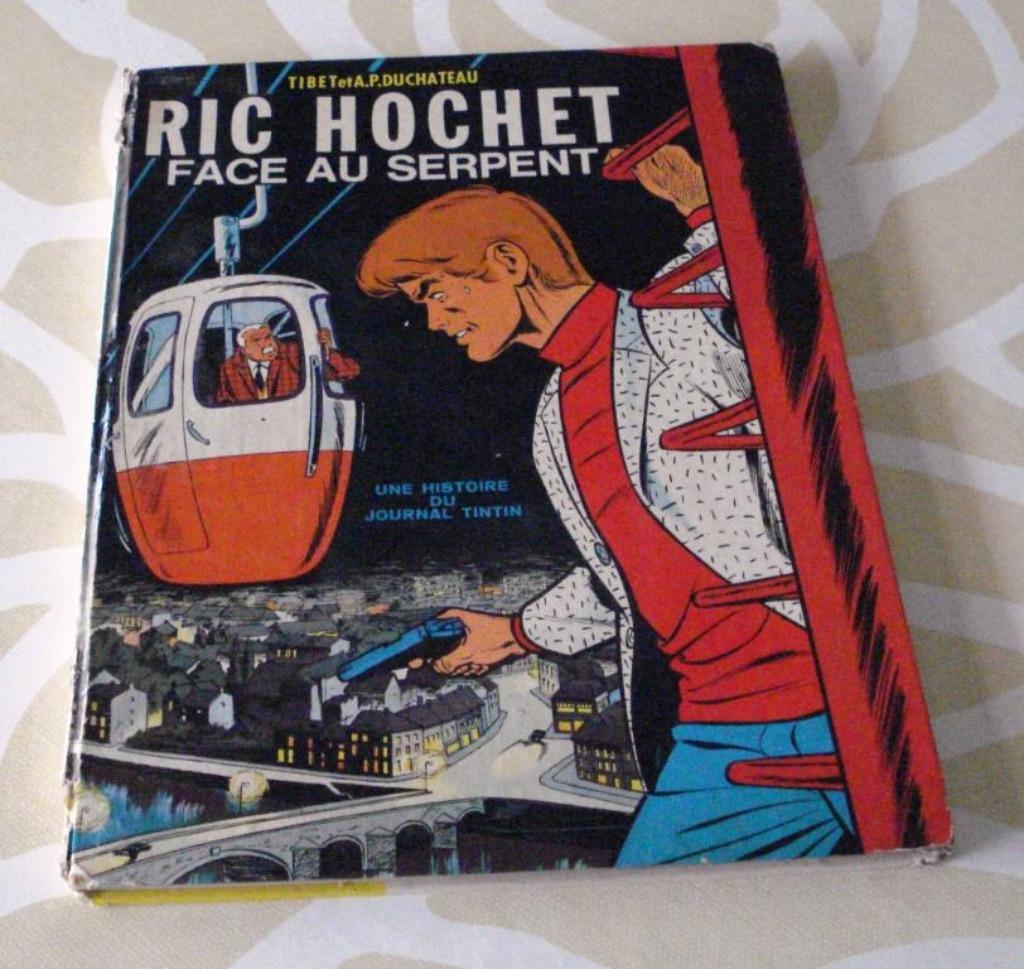 Ric Hochet Face au serpent 1969, Ophalen of Verzenden, Gelezen