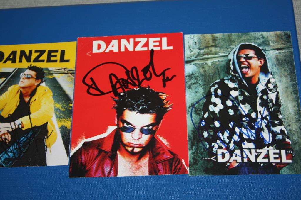 3 origineel gesigneerde kaarten Danzel 2007-2008, Ophalen of Verzenden, Zo goed als nieuw, Foto of Kaart, Gesigneerd