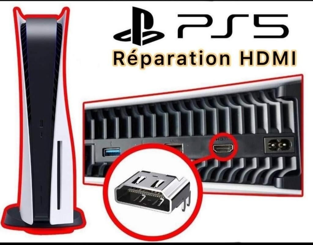 Réparation Playstation 5 PS5 / PS5 SLIM / PS5 PRO / PS4 ..., Enlèvement, Neuf, Playstation 5