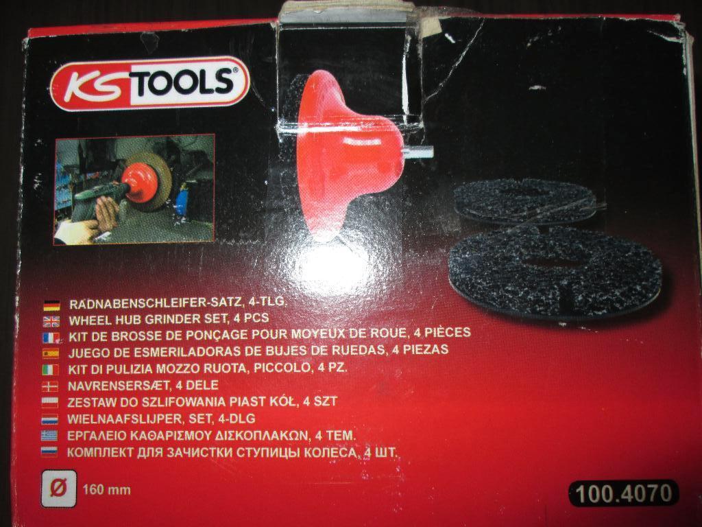 Kit de meuleuses de moyeu de roue KS Tools100.4070, Ø 160 mm, Autos : Divers, Outils de voiture, Neuf, Enlèvement ou Envoi