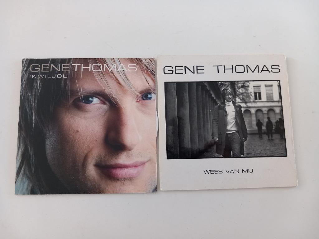 2x cd singles Gene Thomas Pop Soft Rock Belpop, Ophalen of Verzenden, Pop