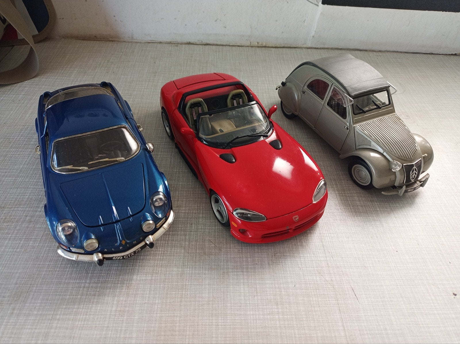 3 oldtimers, Ophalen
