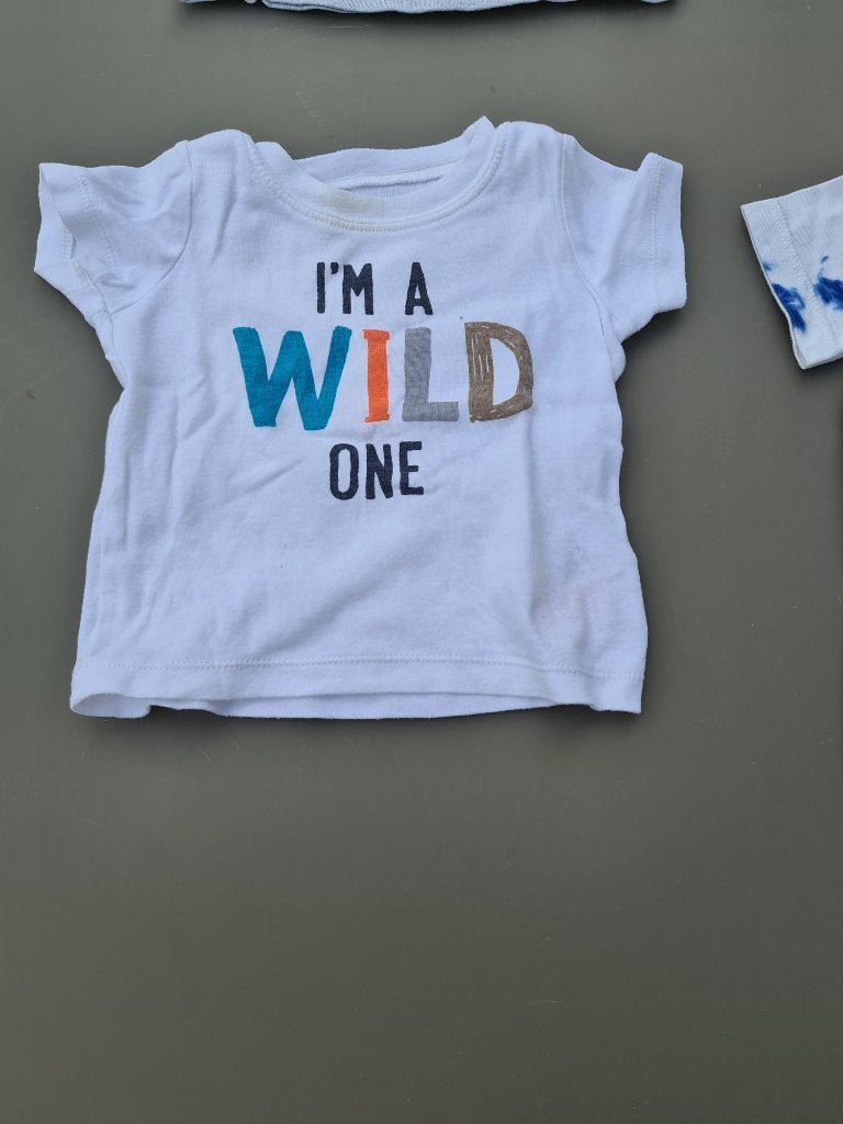 wit t-shirt wild 9m 74cm, Enfants & Bébés, Enlèvement, Comme neuf