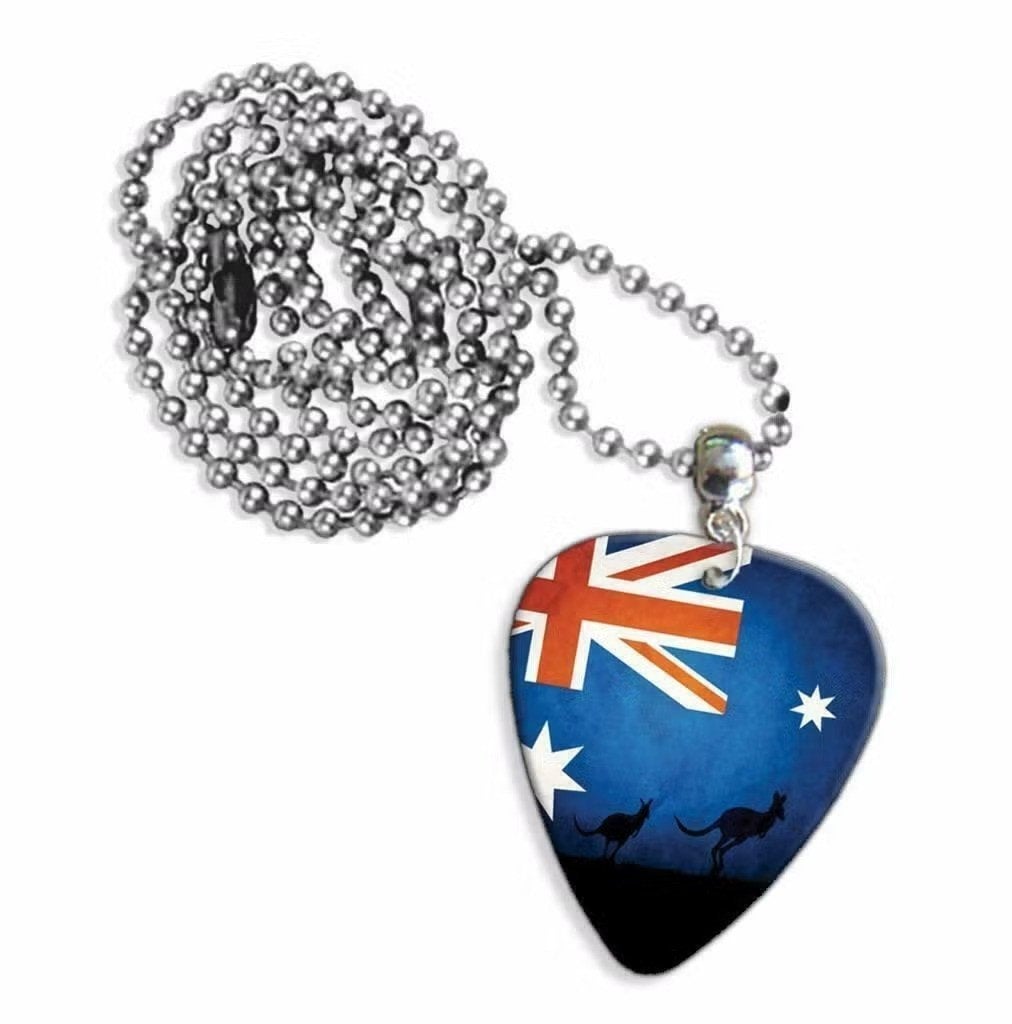 Plectrum ketting of sleutelhanger van Australische vlag, Verzamelen, Ophalen of Verzenden, Nieuw