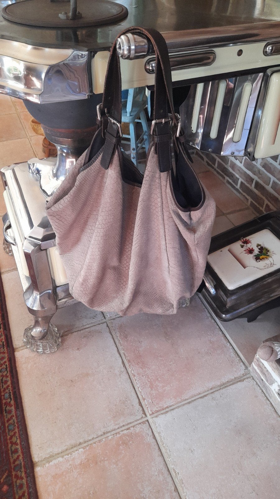 dames handtas leder bruin, Ophalen of Verzenden